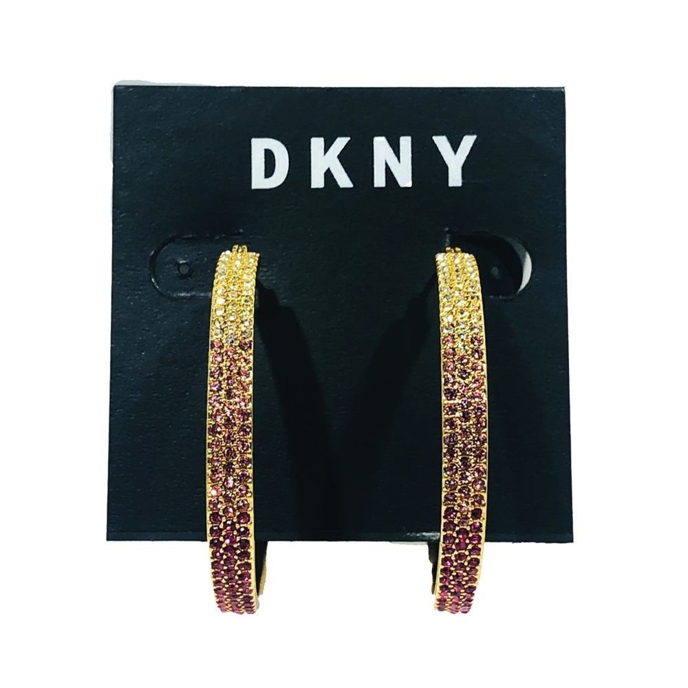 DKNY Ombre Hoop Earrings